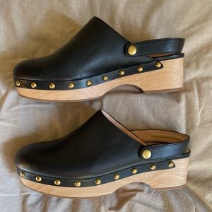 J. Crew adjustable leather clog